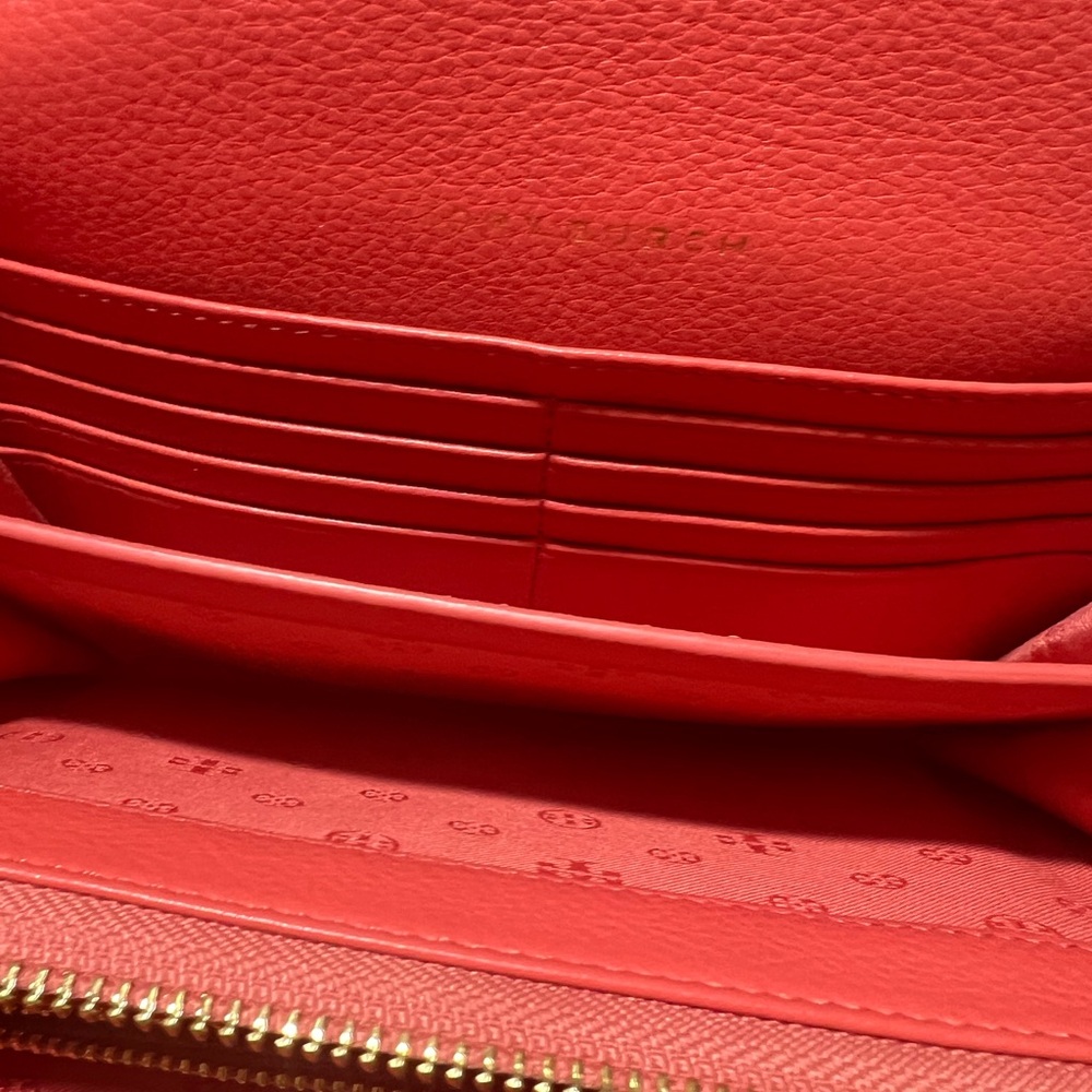 Tory Burch Coral Leather Crossbody Bag - Picture 10 of 16